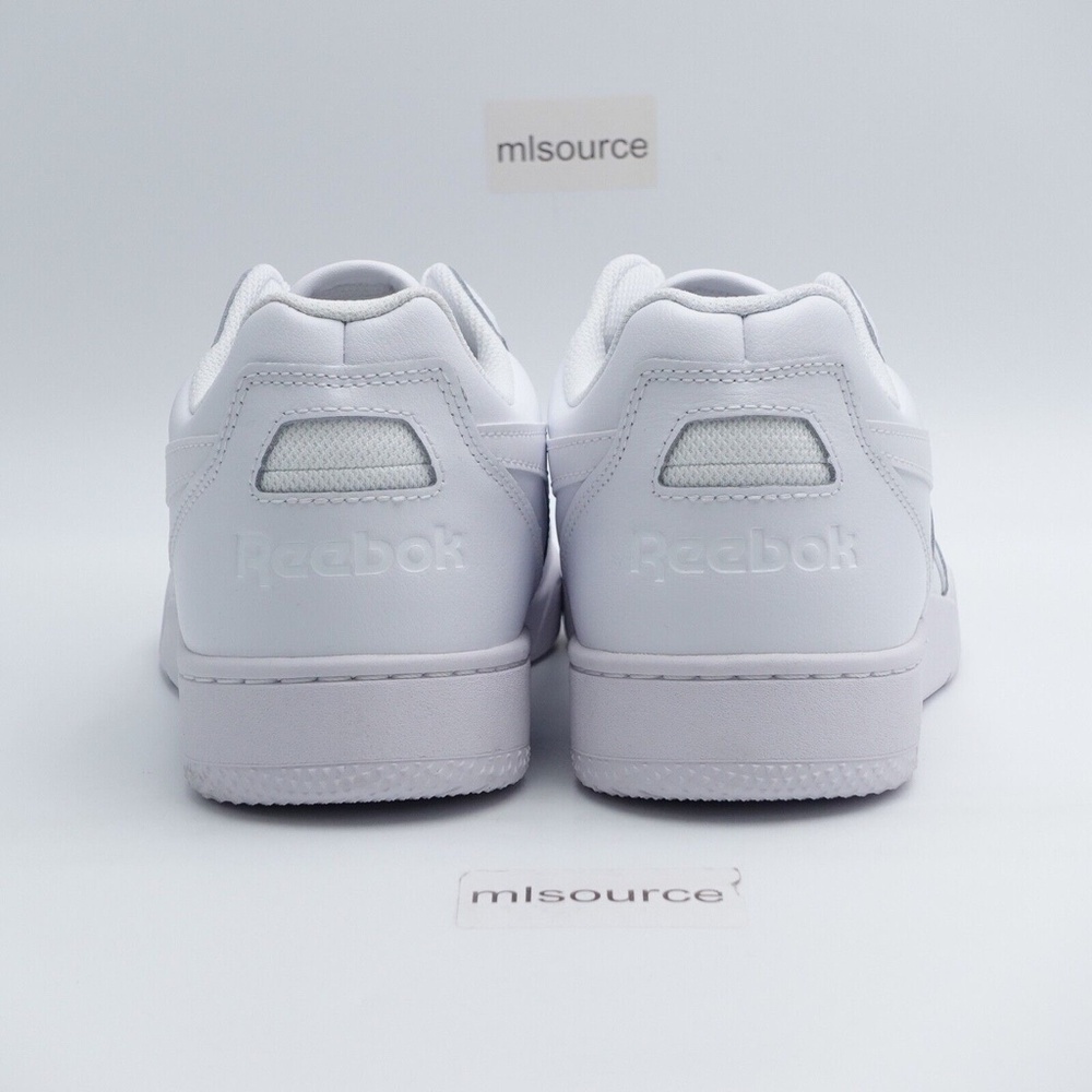 NEW Reebok BB 4000 II Leather Sneakers 100033737 Triple White - Picture 4 of 11